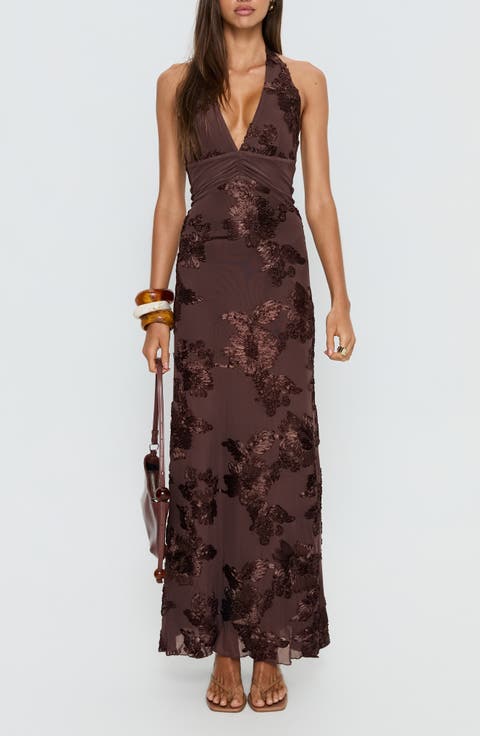 Rousseau Halter Maxi Dress