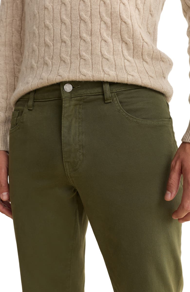 WARP+WEFT AMS Slim Fit Twill Pants, Alternate, color, Clover