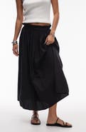Topshop Paperbag Waist Cotton Skirt