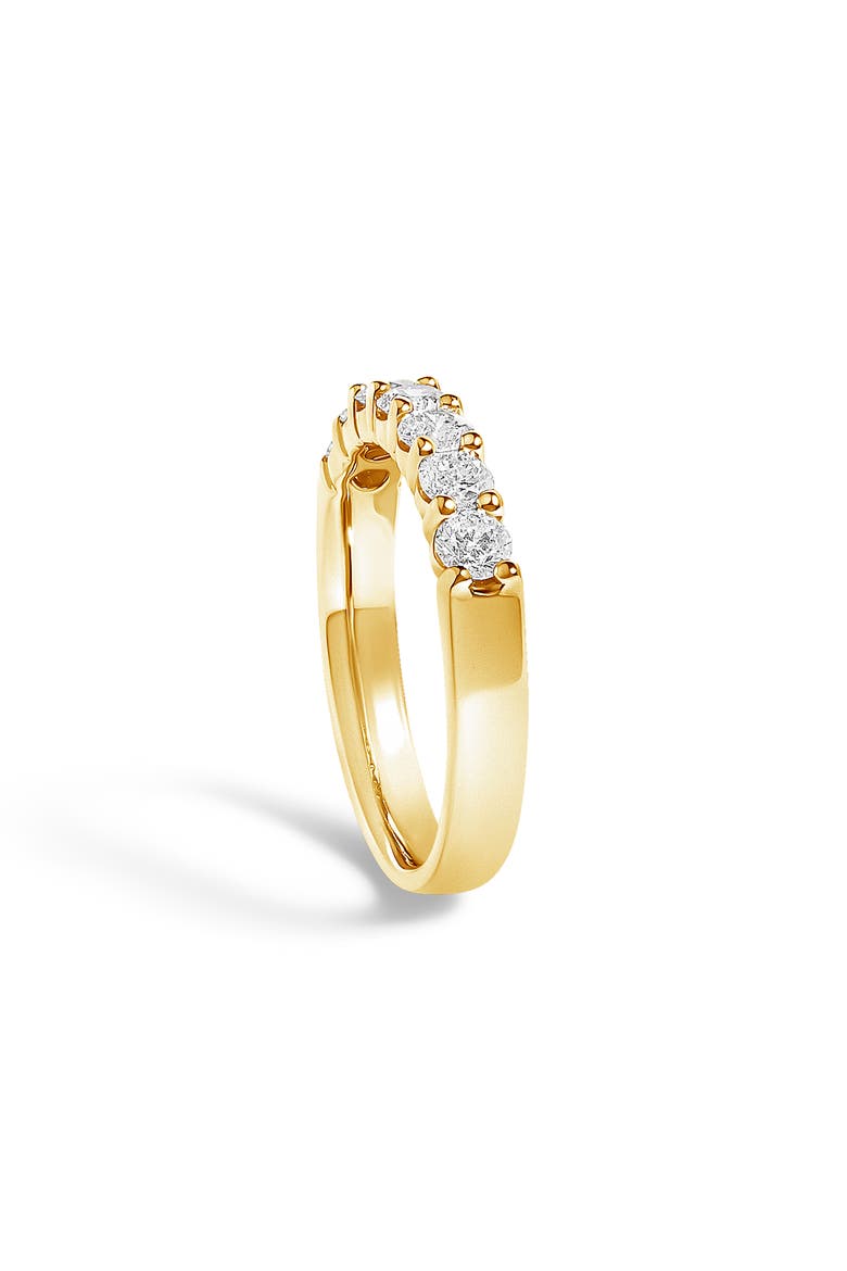 14K Gold 3/4 Ctw Diamond 7 Stone Band Ring, Alternate, color, Yellow Gold