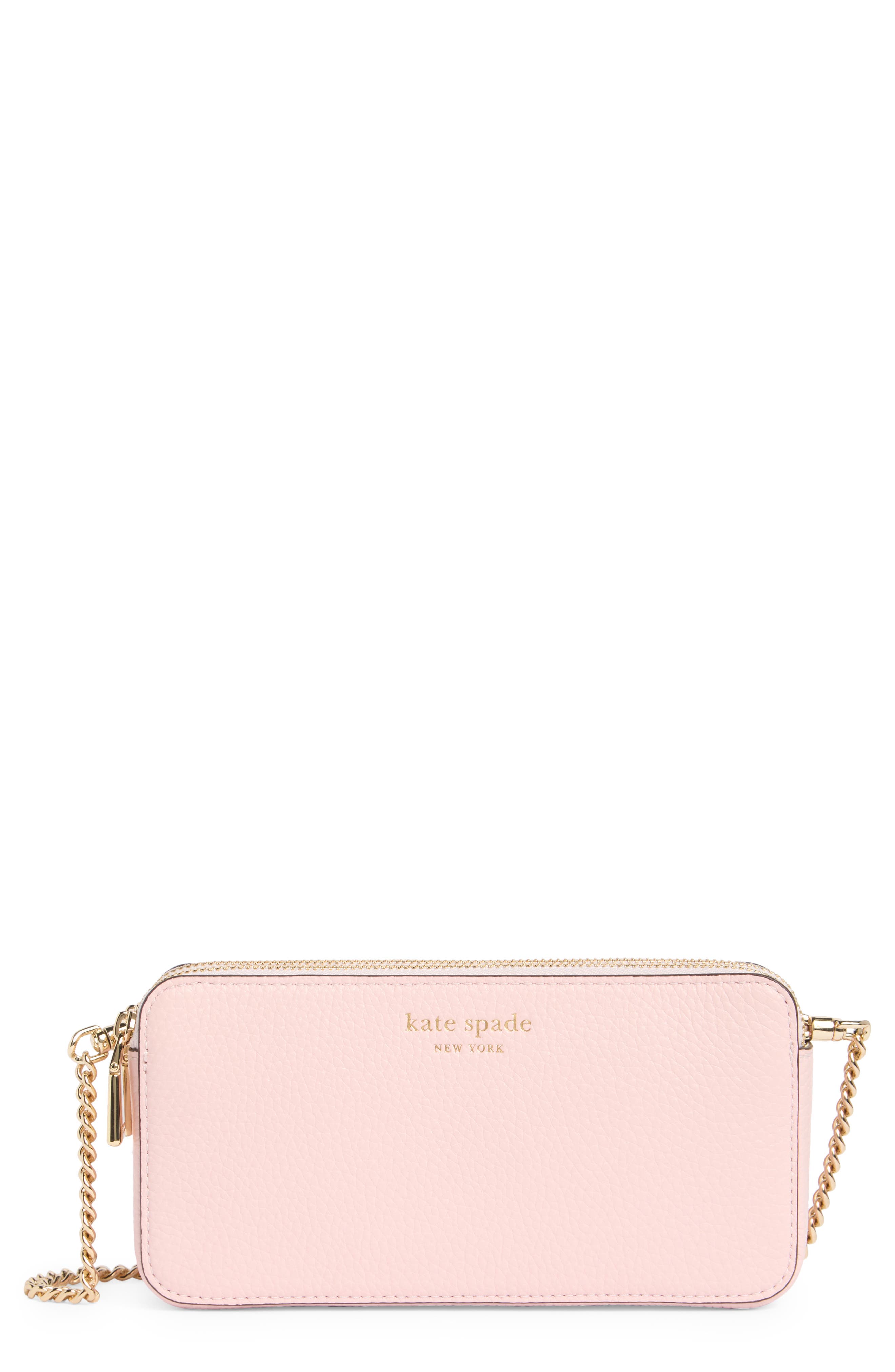 Kate Spade New York taylor pebbled leather double zip crossbody bag