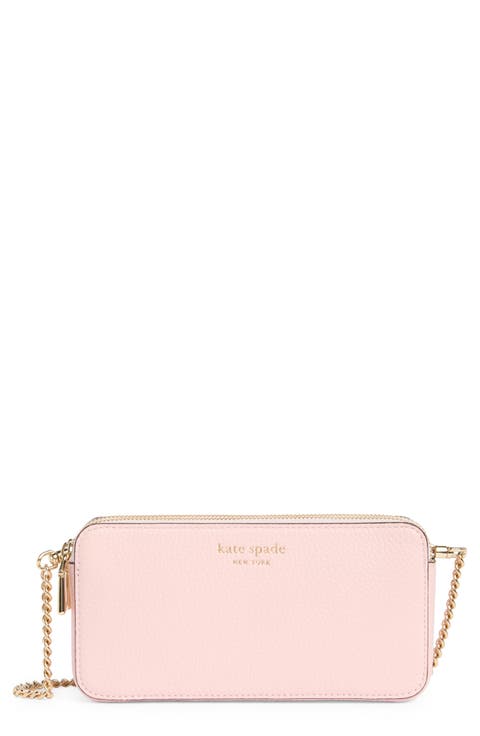 taylor pebbled leather double zip crossbody bag