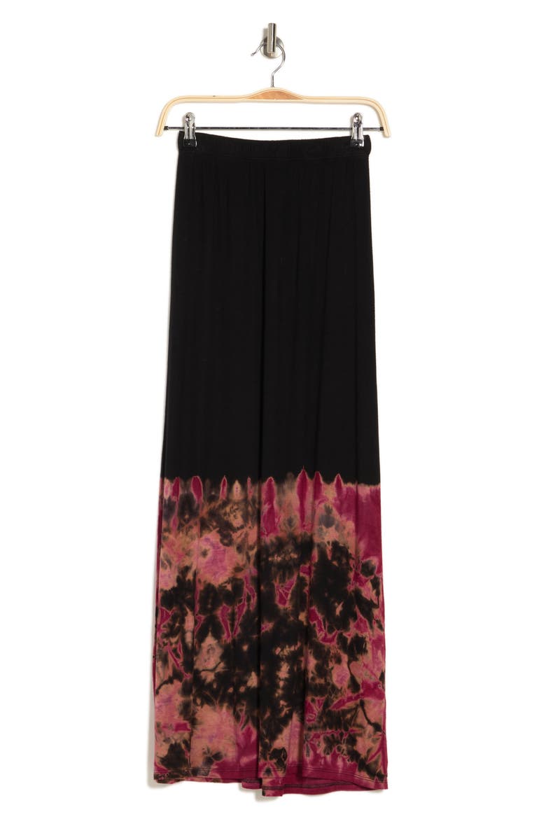 Side Slit Maxi Skirt, Alternate, color, BLACK
