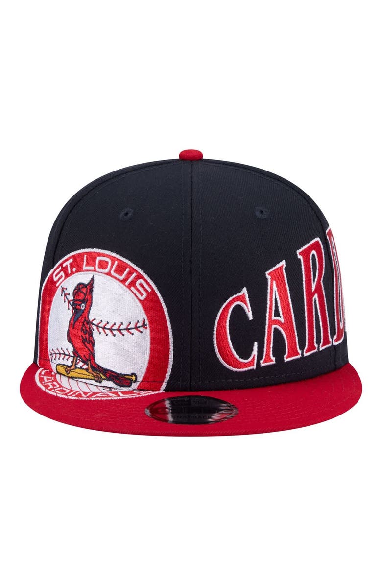 New Era Men's New Era Navy/Red St. Louis Cardinals Stretched Two-Tone 9FIFTY Adjustable Hat, Alternate, color, Navy