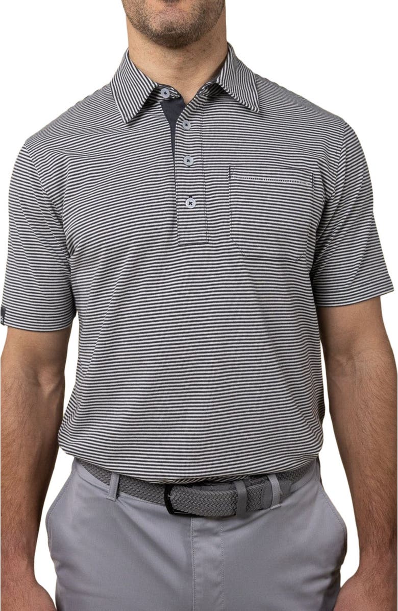 ASHWORTH GOLF Trestles Polo, Alternate, color, Asphalt