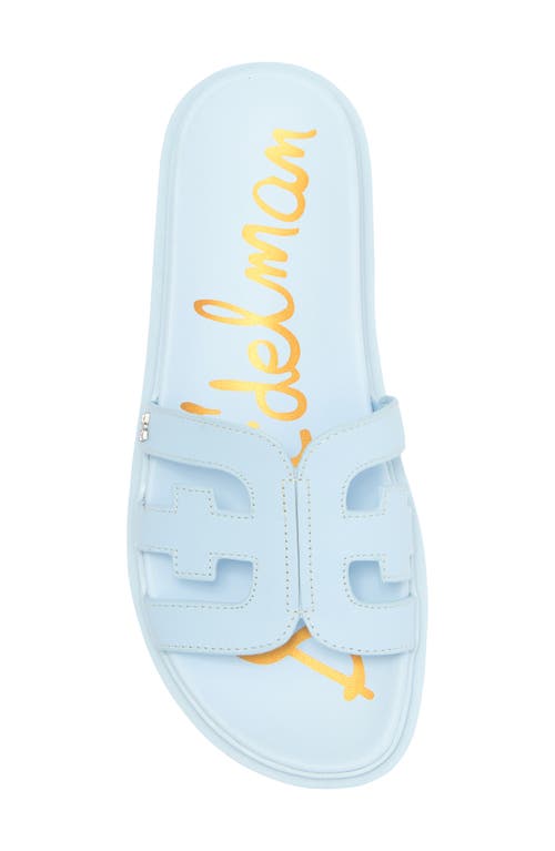 Sam Edelman Valeri Platform Slide Sandal In Riviera Blue