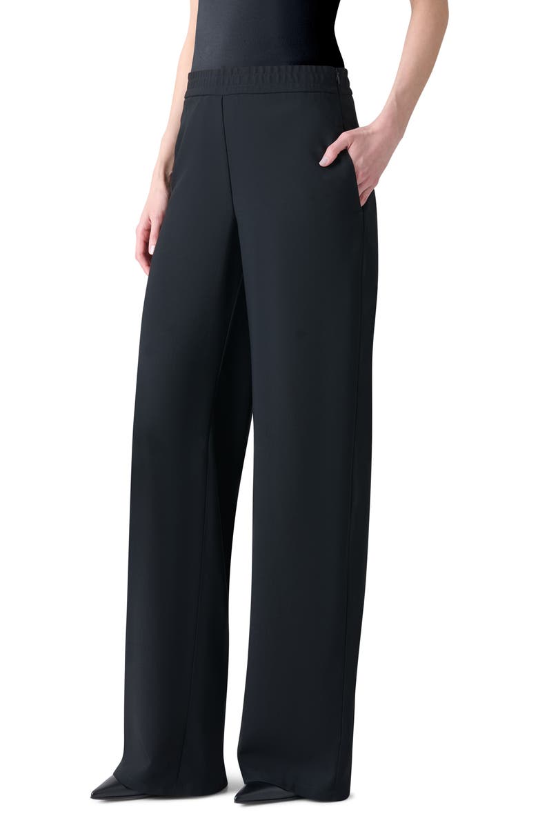 Akris Filibert Virgin Wool Blend Pants, Alternate, color, Black