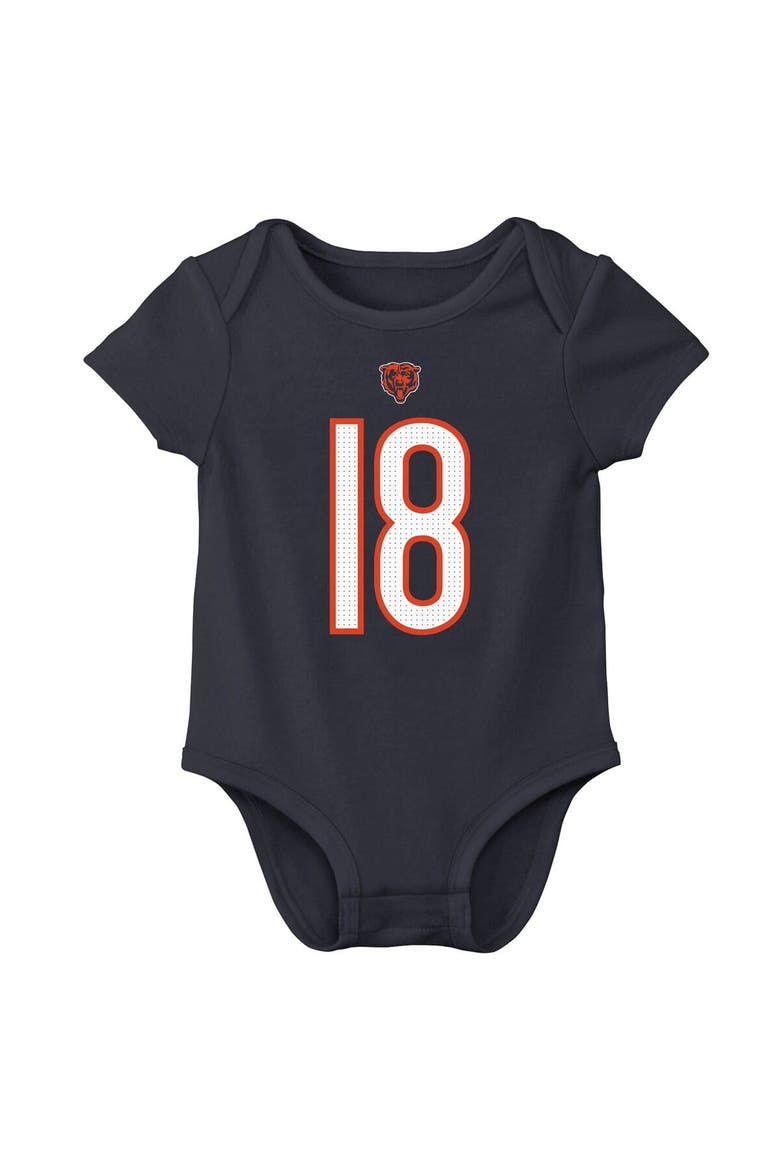 Infant Nike Caleb Williams Navy Chicago Bears  Player Name & Number Bodysuit, Alternate, color, Navy