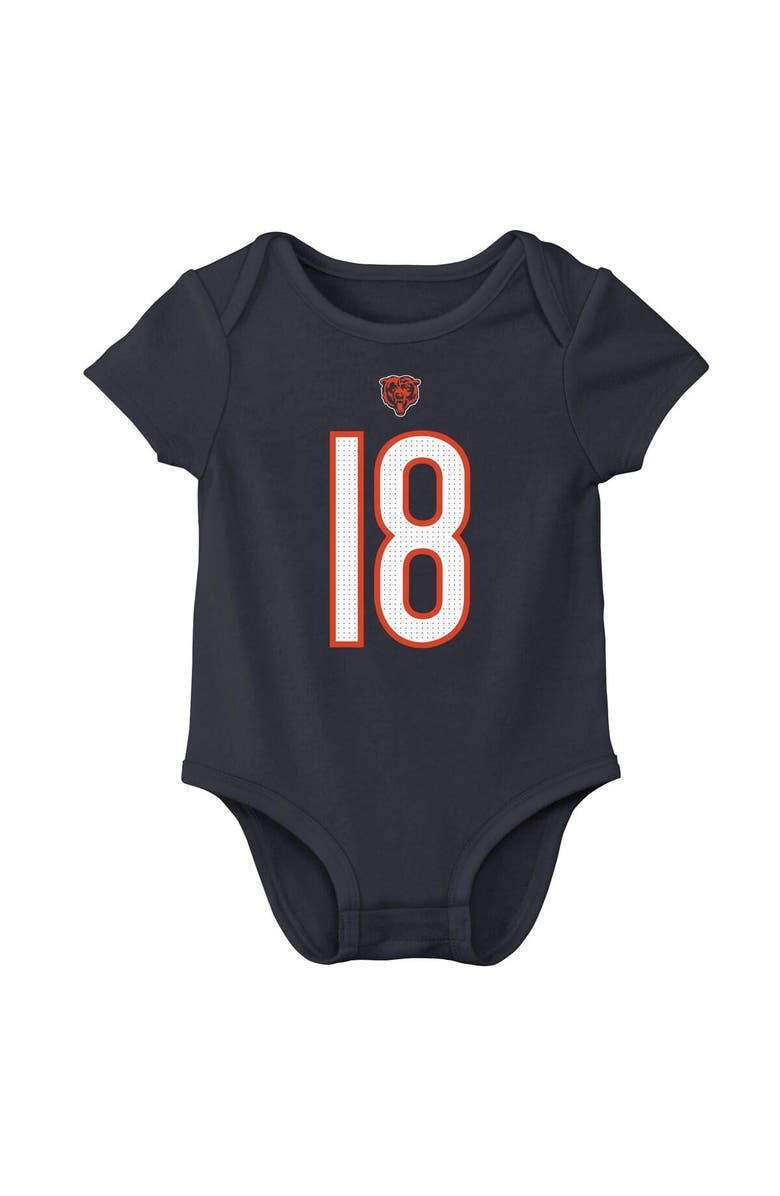 Nike Infant Nike Caleb Williams Navy Chicago Bears Player Name & Number Bodysuit, Alternate, color, Navy