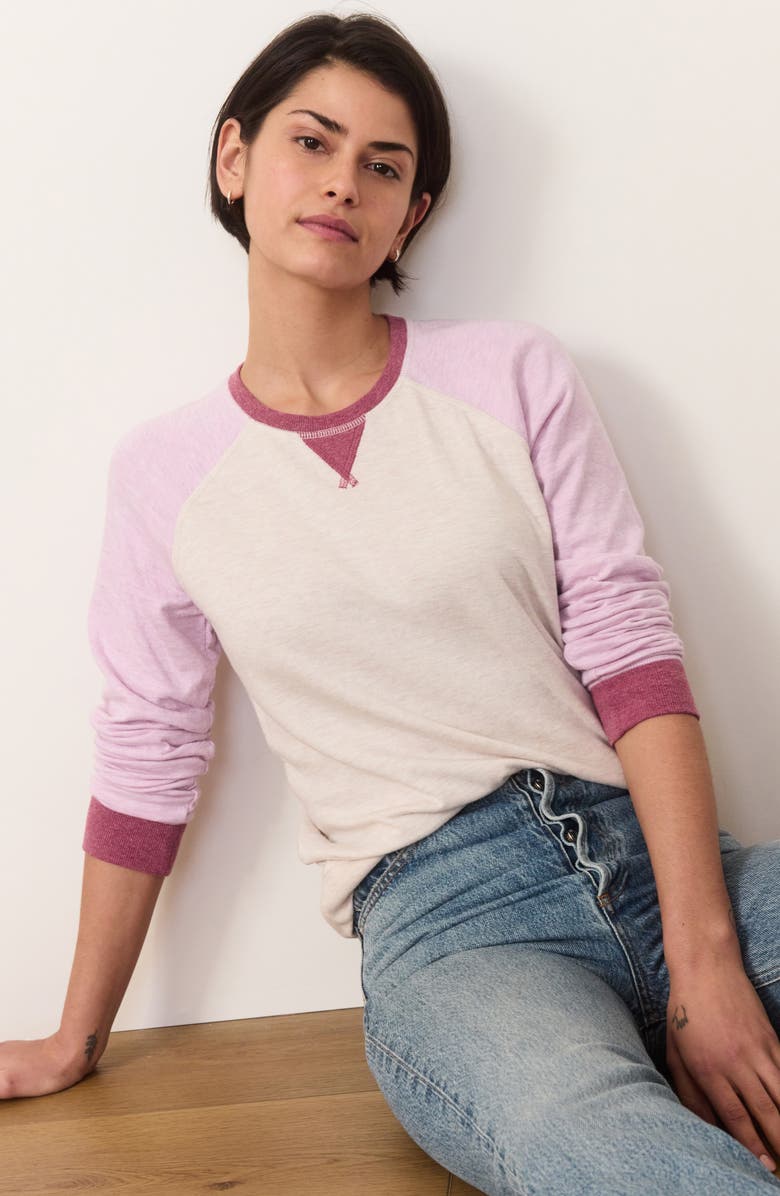 Marine Layer Colorblock Cotton & Modal T-Shirt, Alternate, color, 