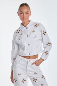 The Noli Shop Kaia Pearl Jean Jacket