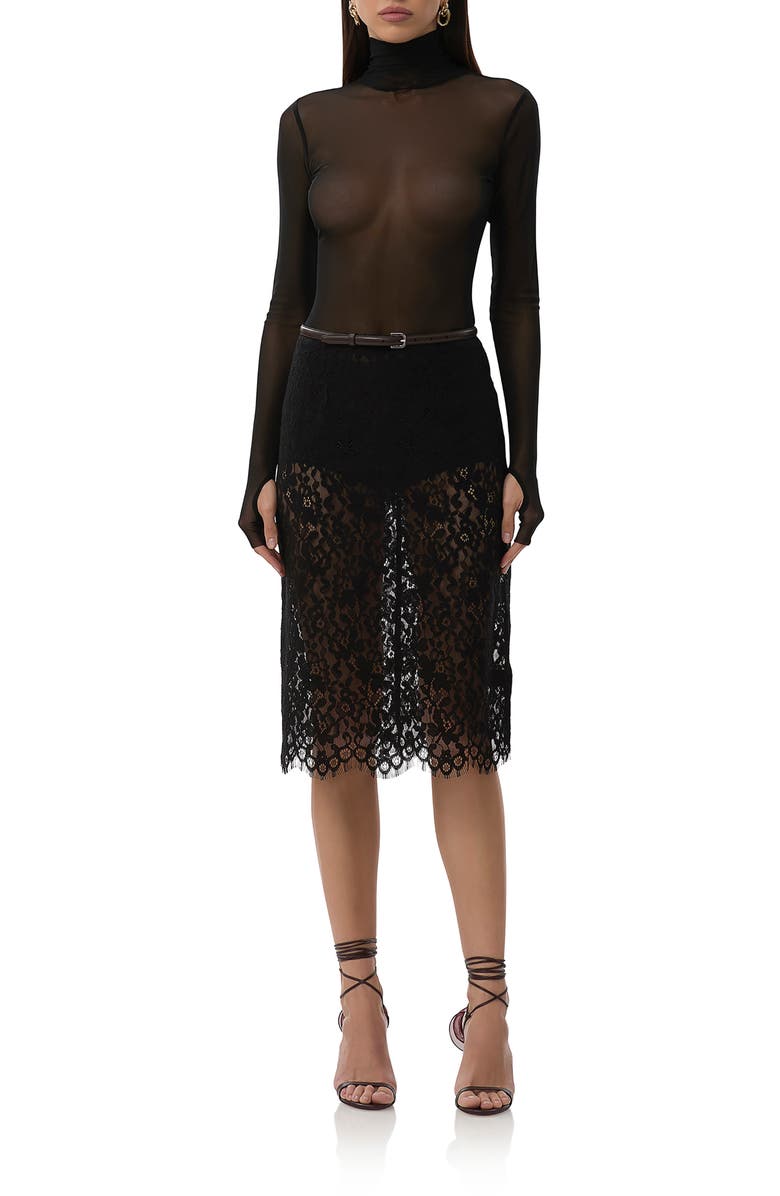 AFRM Arista Lace Midi Skirt, Alternate, color,