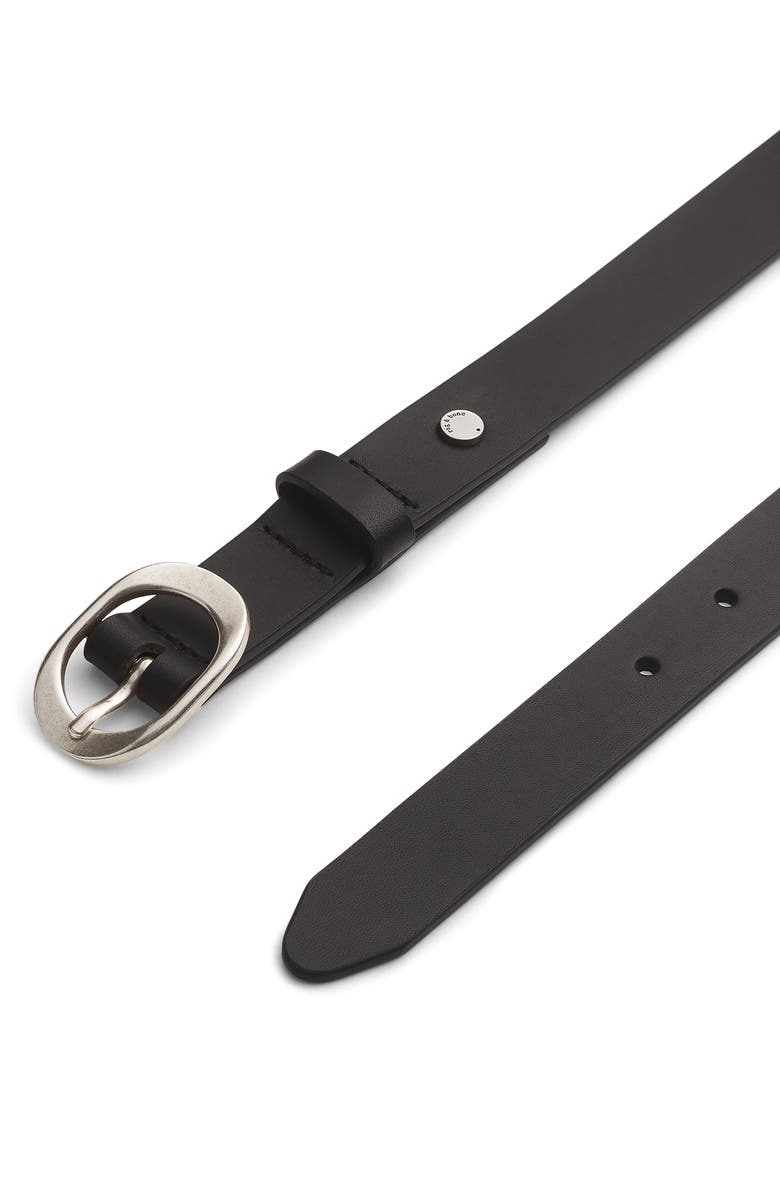 rag
bone Vera Slim Leather Belt, Alternate, color, Black