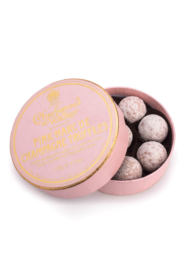 Flavored Chocolate Truffles in Gift Box, Main, color, PINK CHAMPAGNE