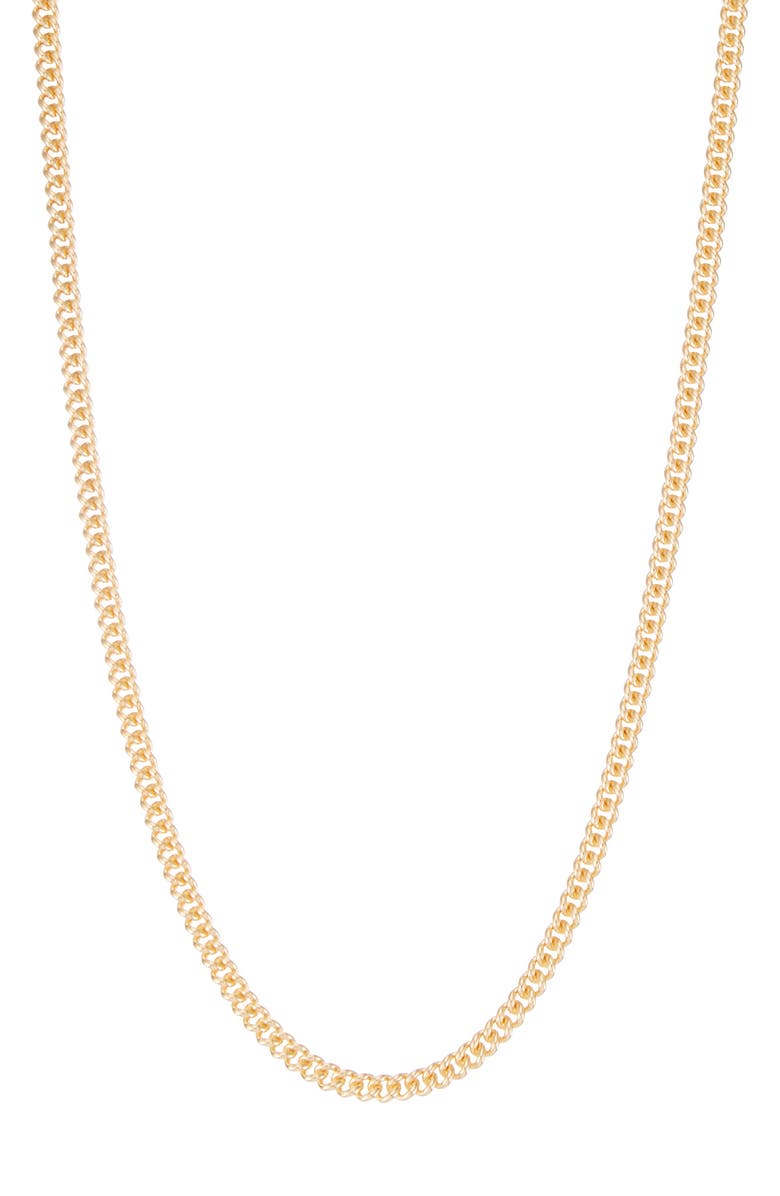 FUZION CREATIONS Curb Chain Necklace, Main, color, Yellow