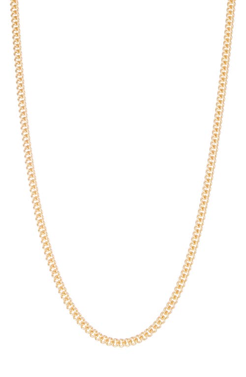 FUZION CREATIONS Curb Chain Necklace in Yellow  product