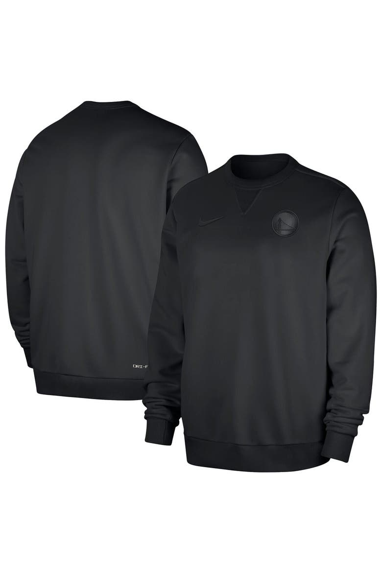 Men's Nike  Black Golden State Warriors Authentic Standard Issue Travel Dri-FIT Sweatshirt, Main, color, Black