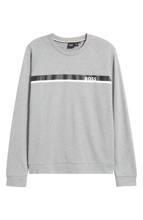 Hugo Boss Boss Authentic Lounge Sweatshirt In Medium Grey