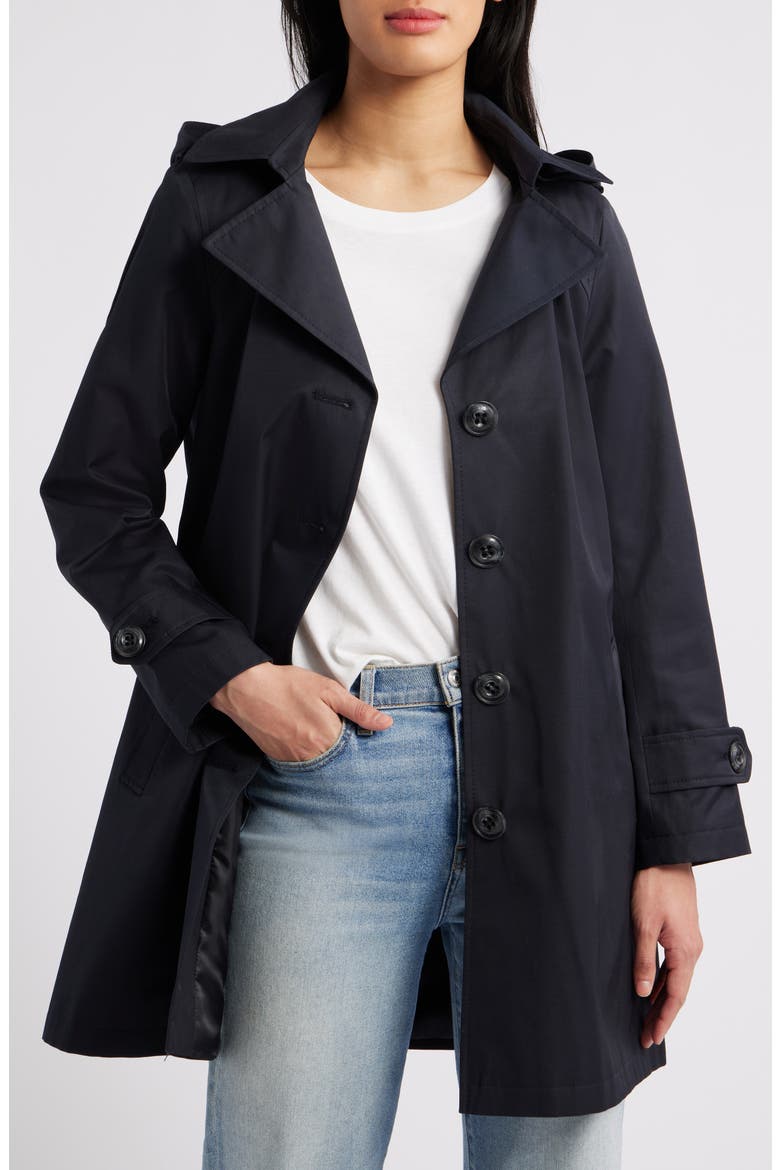 DB Short Trench Coat, Alternate, color, NAVY