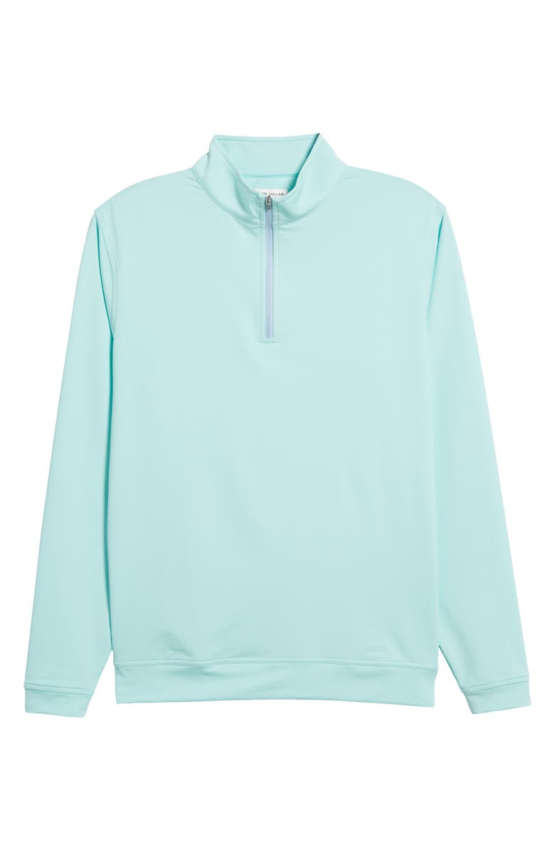 Peter Millar Perth Mélange Performance Quarter Zip Sweatshirt, Alternate, color, 