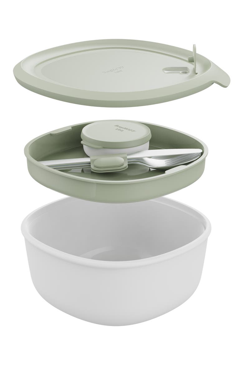 Leo To Go Salad Bowl, Main, color, SAGE