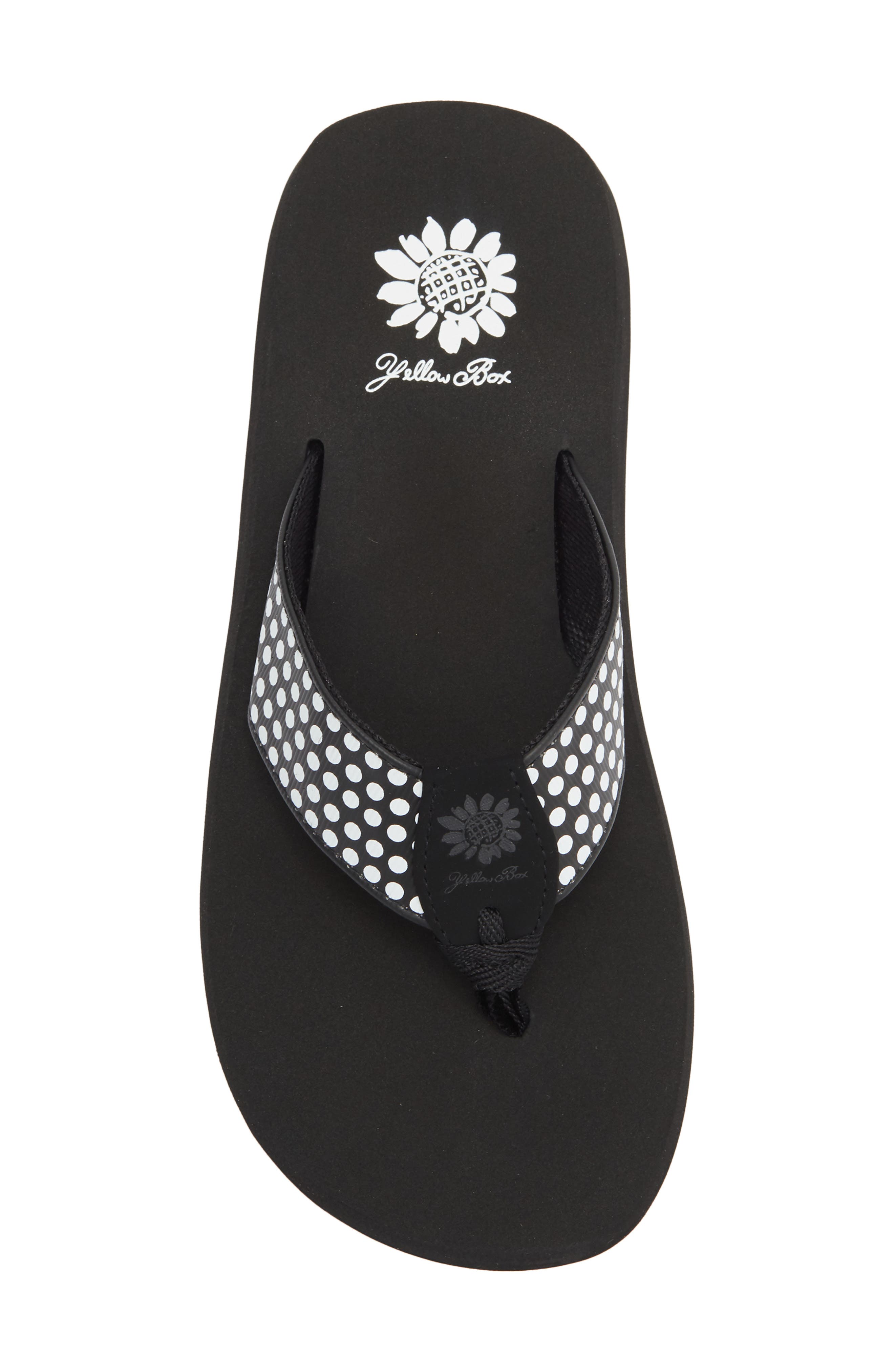Yellow Box Premium Fromy Flip Flop Sandal, Alternate, color, Black