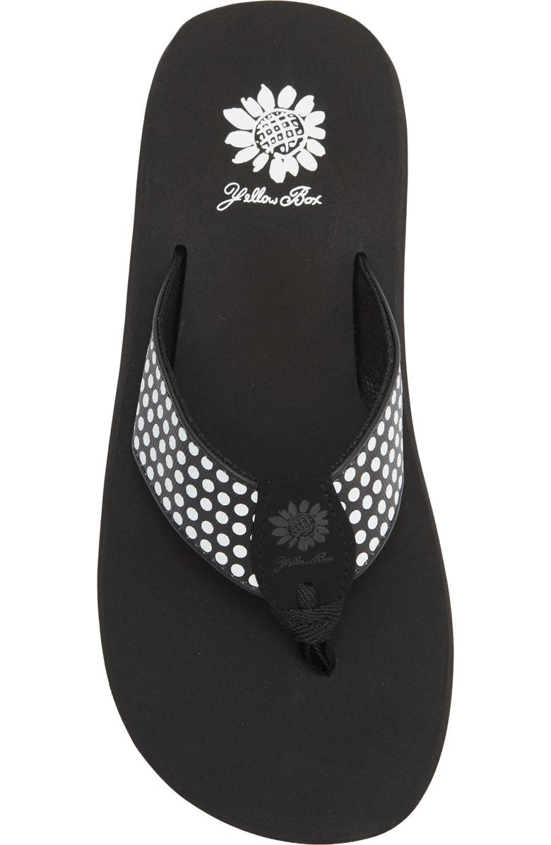 Yellow Box Premium Fromy Flip Flop Sandal, Alternate, color, Black