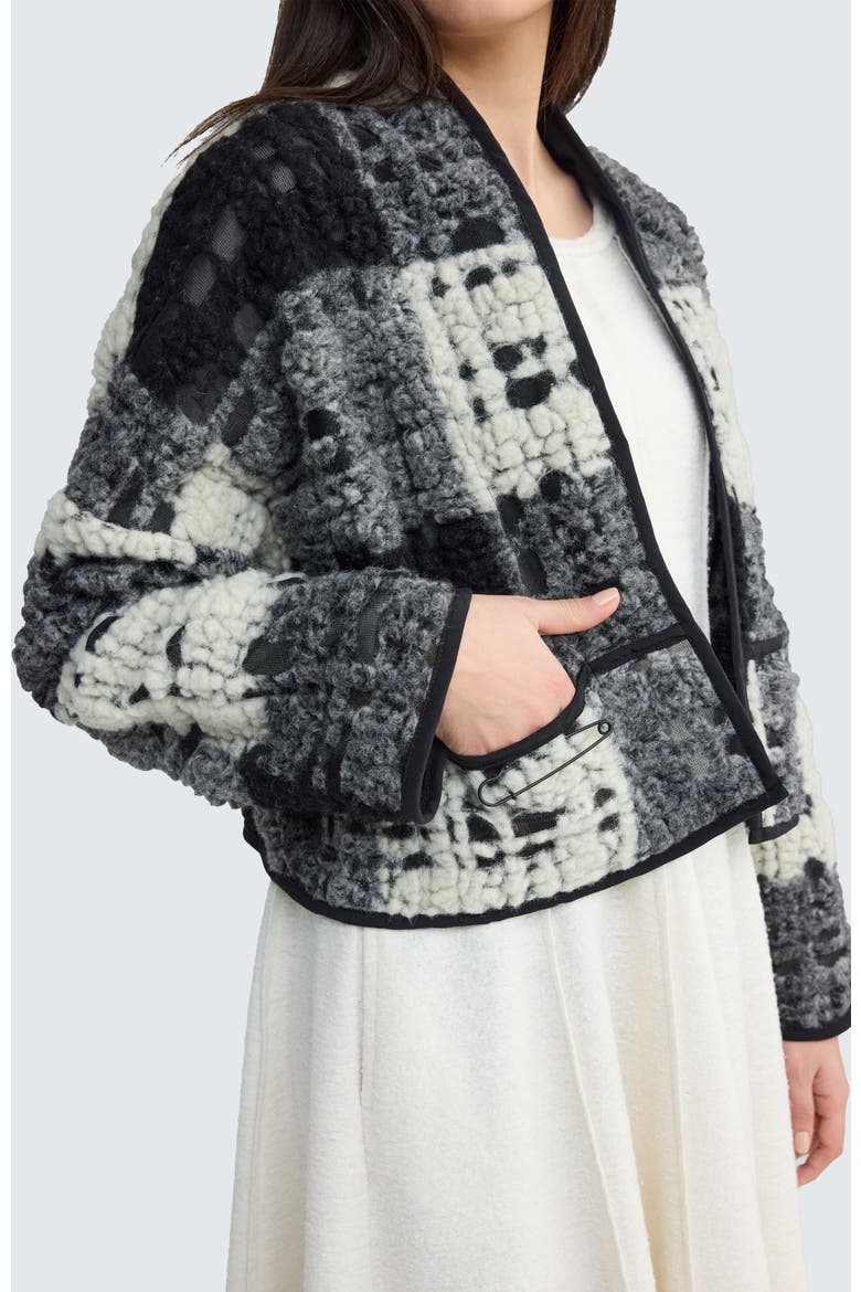 Glacia Structured Crop Jacket, Alternate, color, Foggy