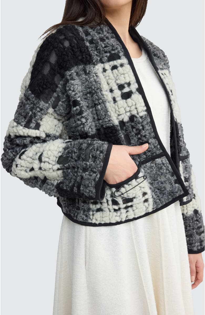 LUUKAA Glacia Structured Crop Jacket, Alternate, color, Foggy