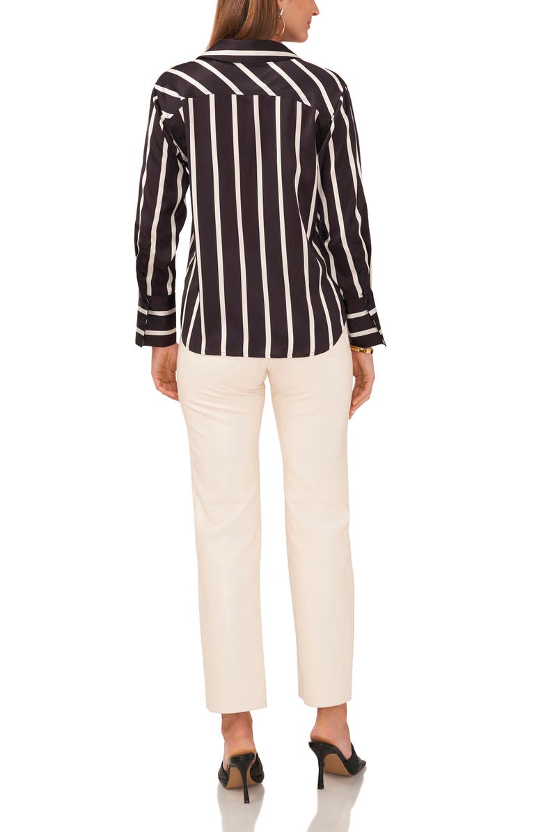 Vince Camuto Stripe Satin Shirt, Alternate, color, 