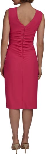 Side Ruched Sleeveless Minidress