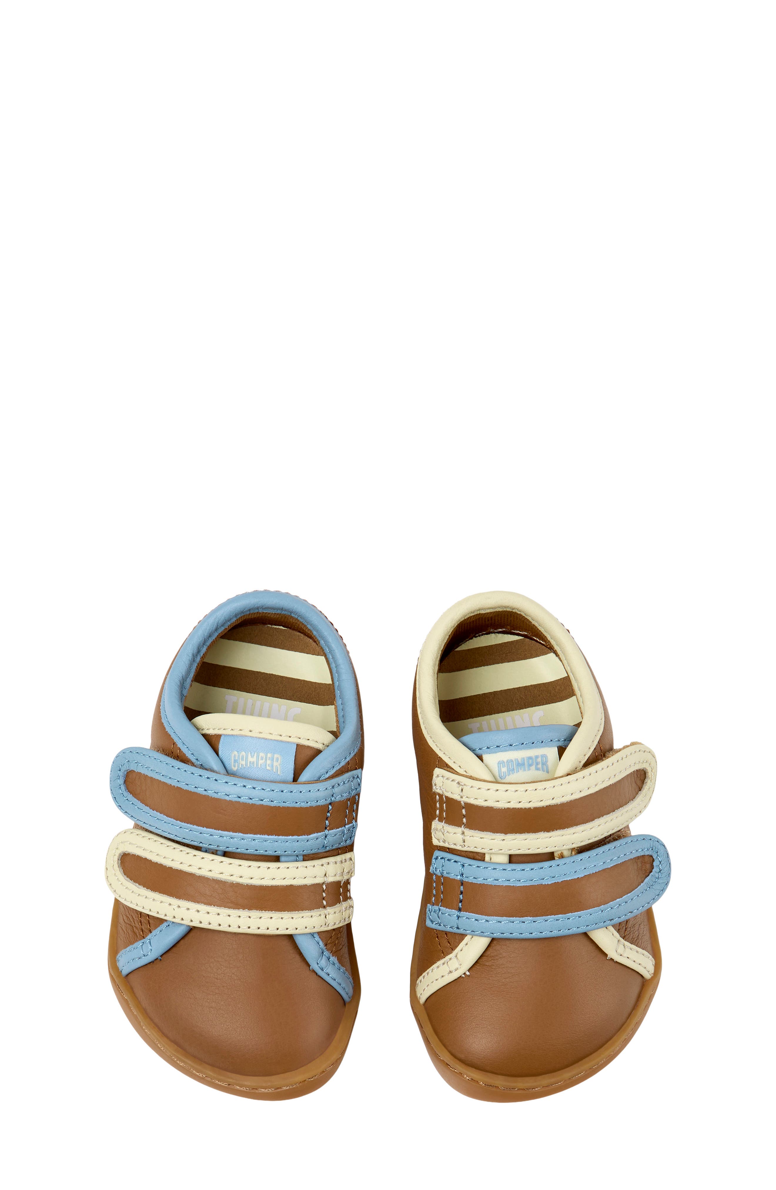 Kids' Peu Cami Twins First Walkers Sneaker, Alternate, color, MEDIUM BROWN