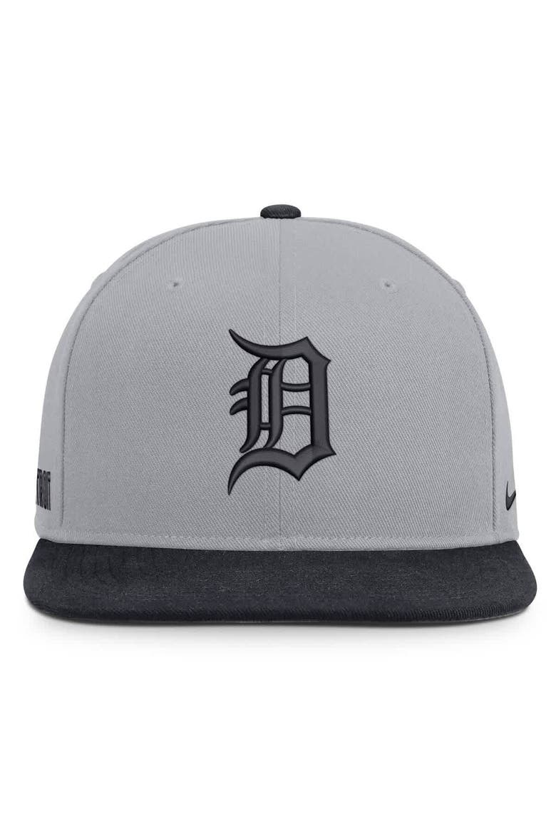 Men's Nike Gray/Navy Detroit Tigers Primetime Pro Dri-FIT Snapback Hat, Alternate, color, Gray