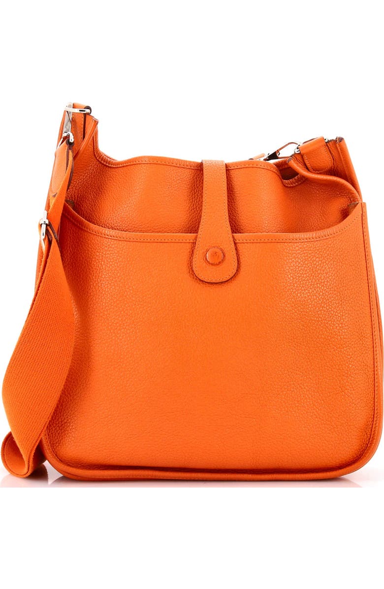 Pre-Owned Hermes Evelyne Bag Gen III Clemence PM, Alternate, color, Orange H