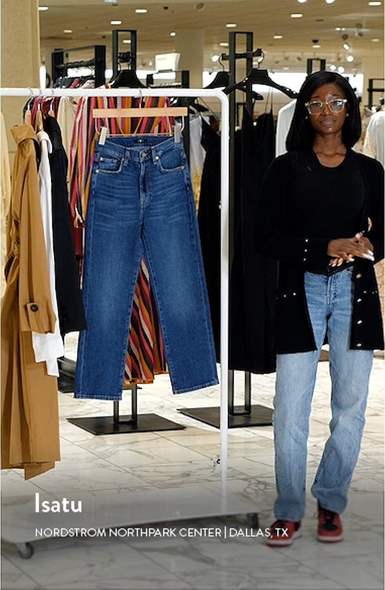 Logan High Waist Stovepipe Jeans, sales video thumbnail