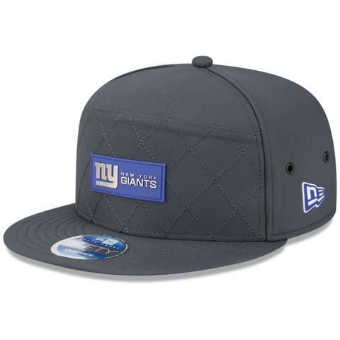 Men's New Era Charcoal New York Giants 2025 Sideline Cold Weather Split Panel 9FIFTY Snapback Hat