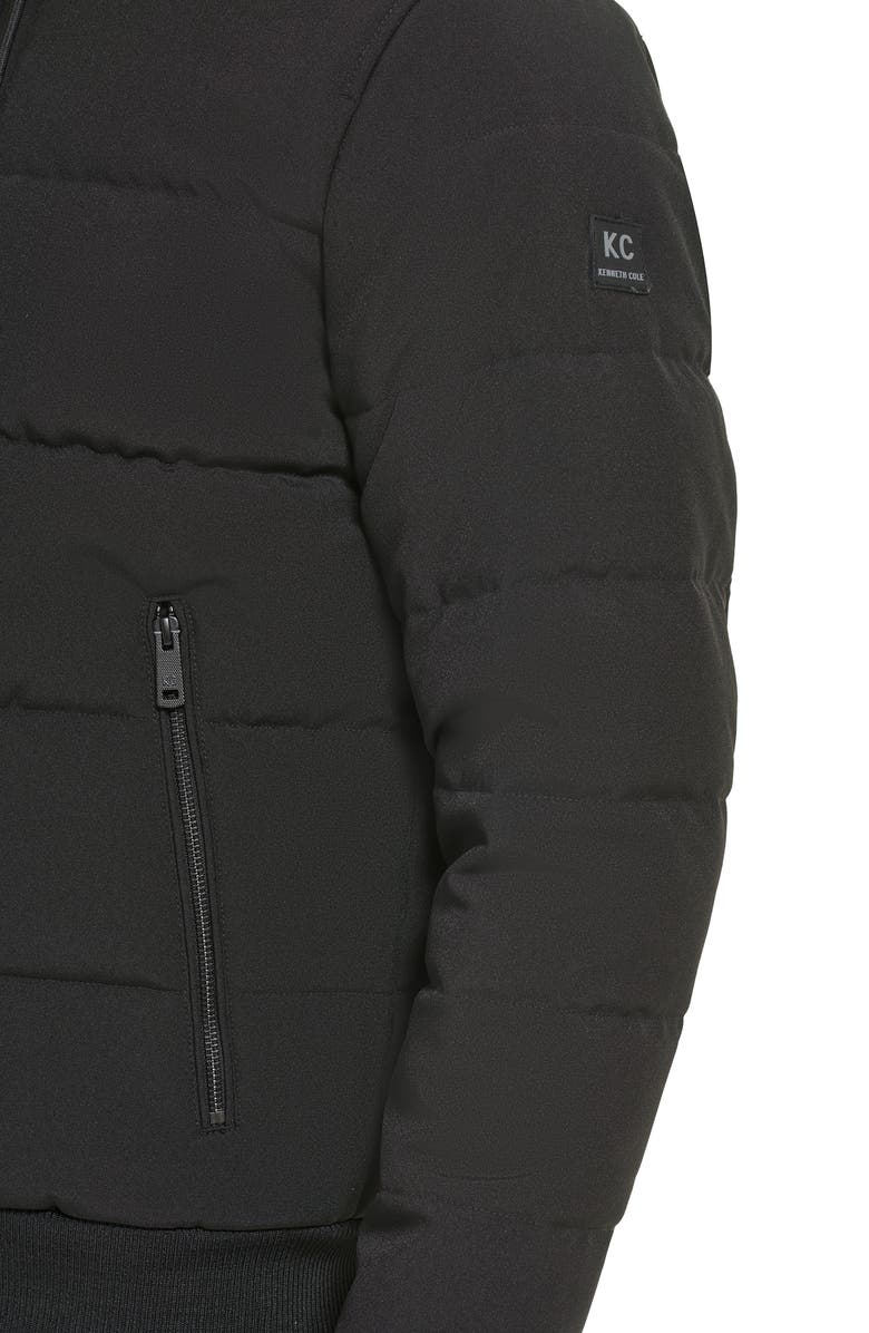 Kenneth Cole New York Oxford Hooded Bomber Jacket, Alternate, color,