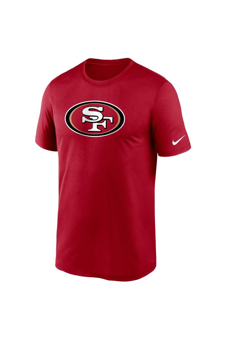 Men's Nike Scarlet San Francisco 49ers Logo Essential Legend Performance T-Shirt, Alternate, color, Scarlet