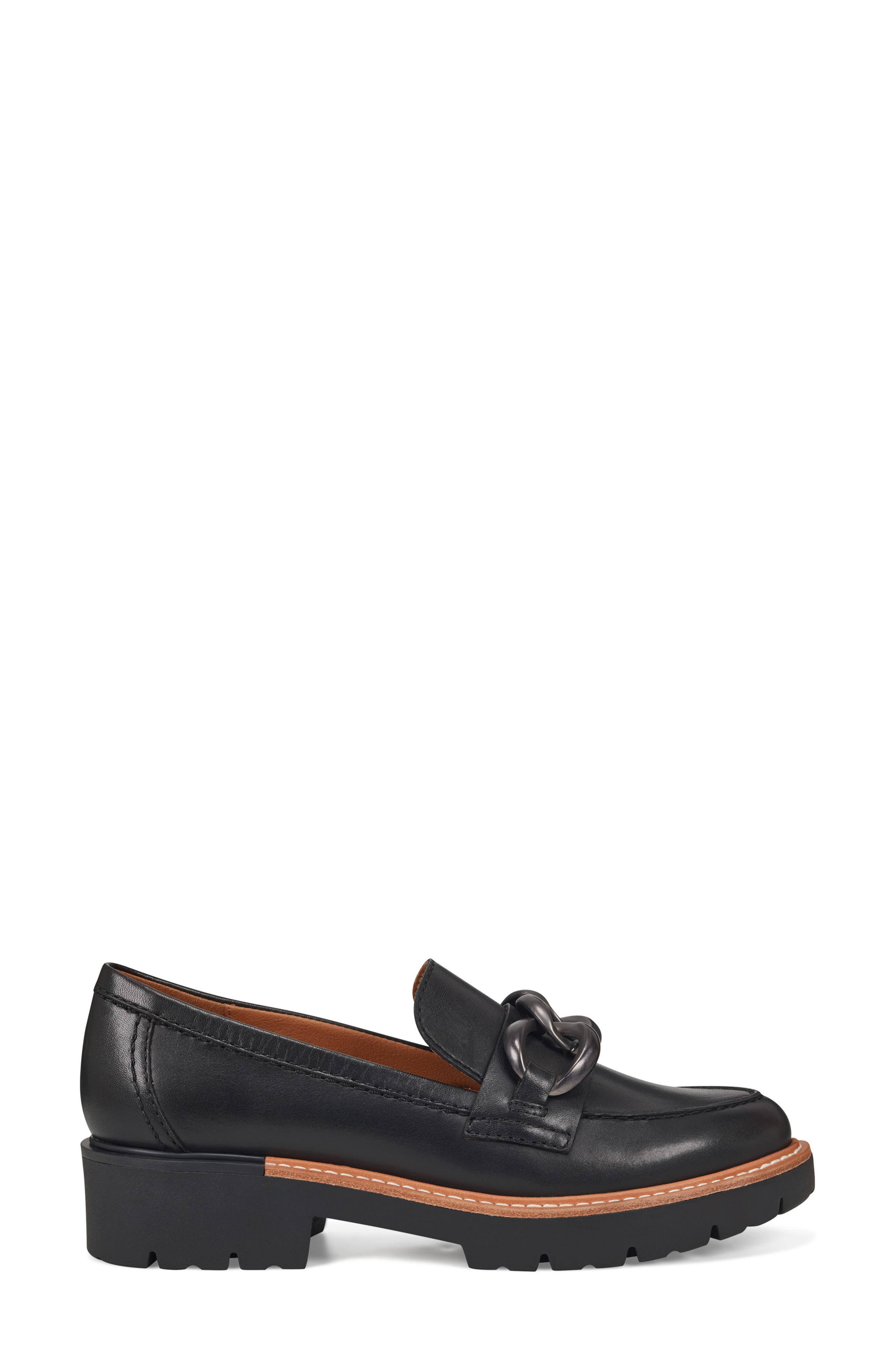 Earth<sup>®</sup> Zalor Moc Toe Loafer, Alternate, color, Black