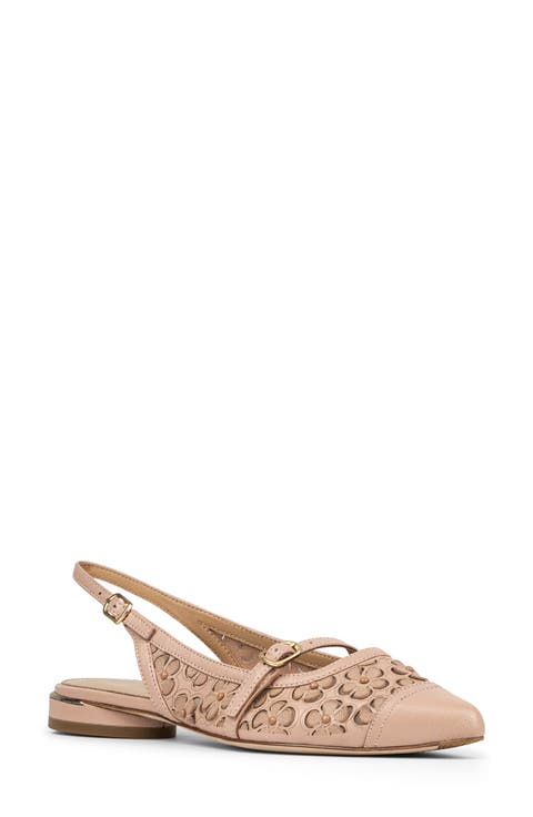 Pointed Toe Slingback Flat (Women)