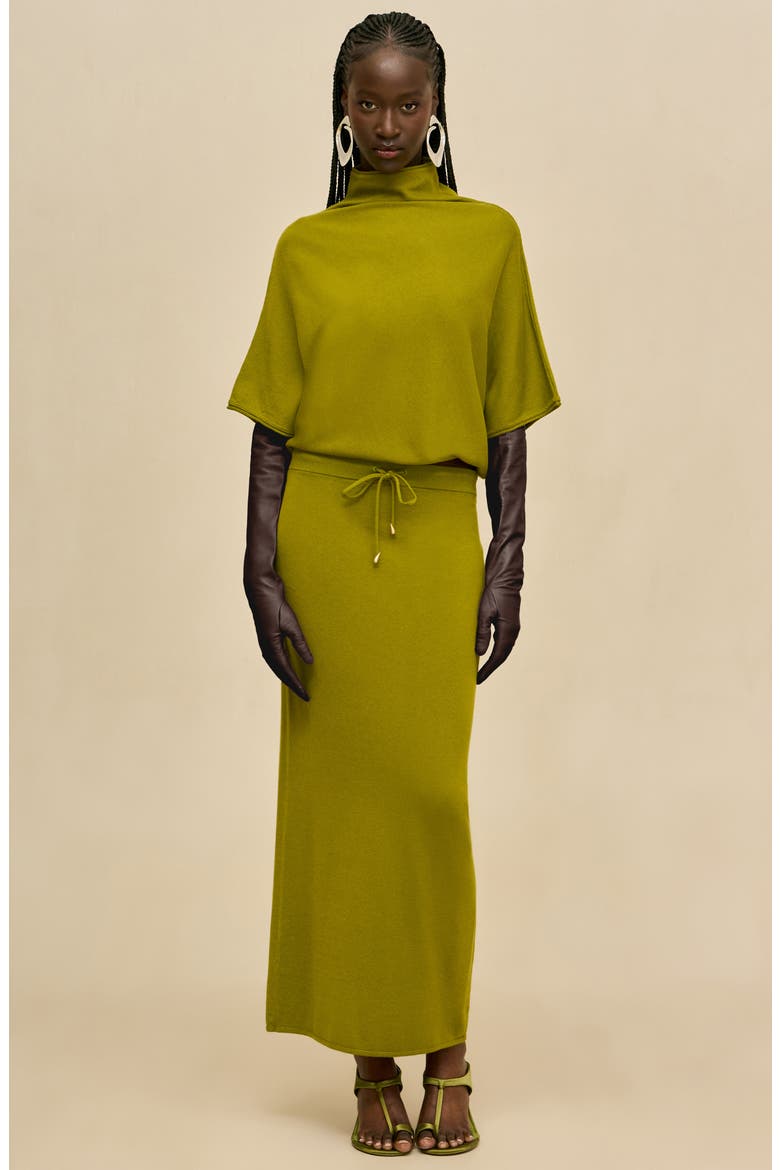 Nadine Maxi Skirt, Alternate, color, CHIVE