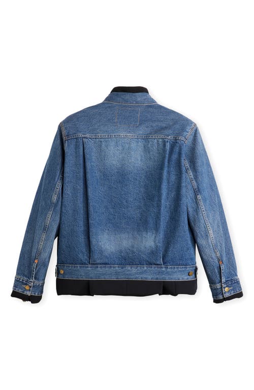 Sacai Gender Inclusive Levi's® Denim X Matelassé Twill Reversible Jacket In Blue