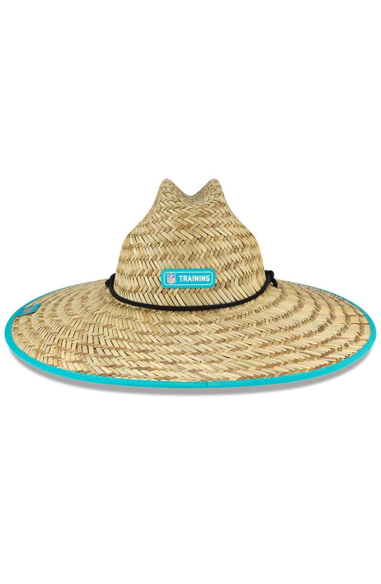 New Era Men's New Era Natural Miami Dolphins NFL Training Camp Official Straw Lifeguard Hat, Alternate, color, 