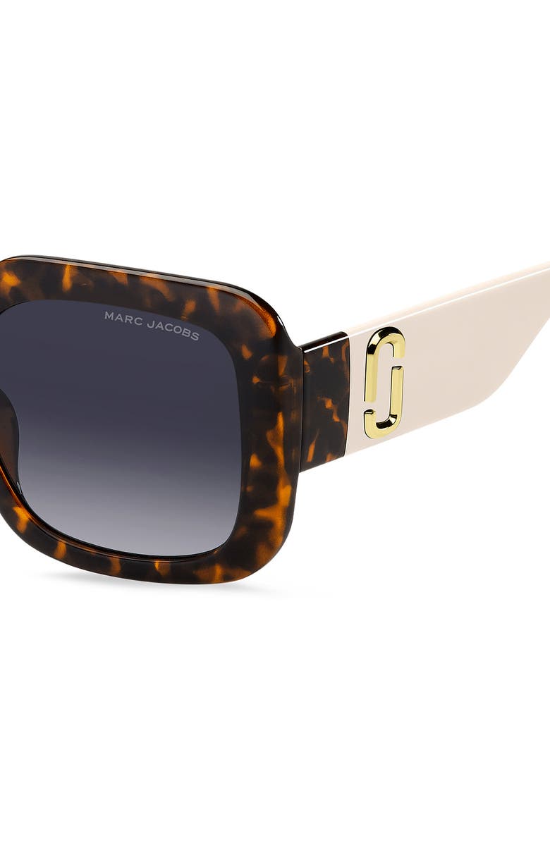 Marc Jacobs 53mm Square Sunglasses, Alternate, color, Havana Beige