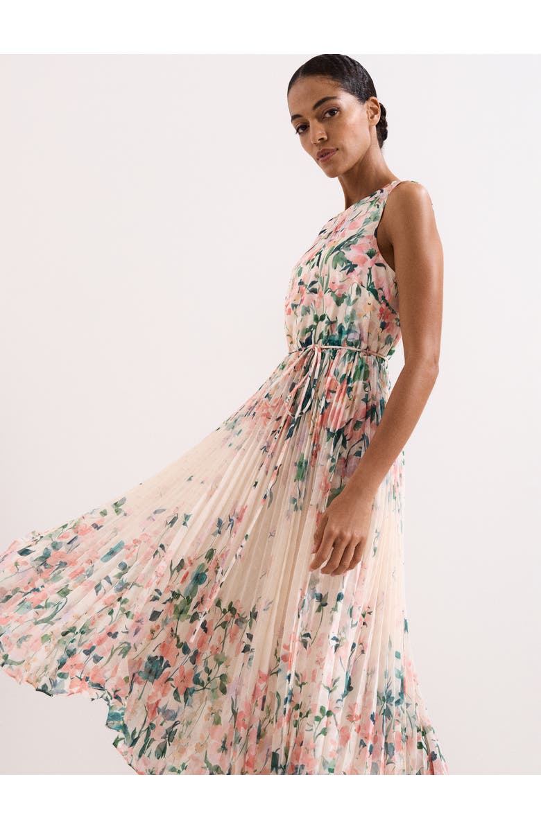 Phase Eight Georgiana Sleeveless Midi Dress, Alternate, color, Pale Pink