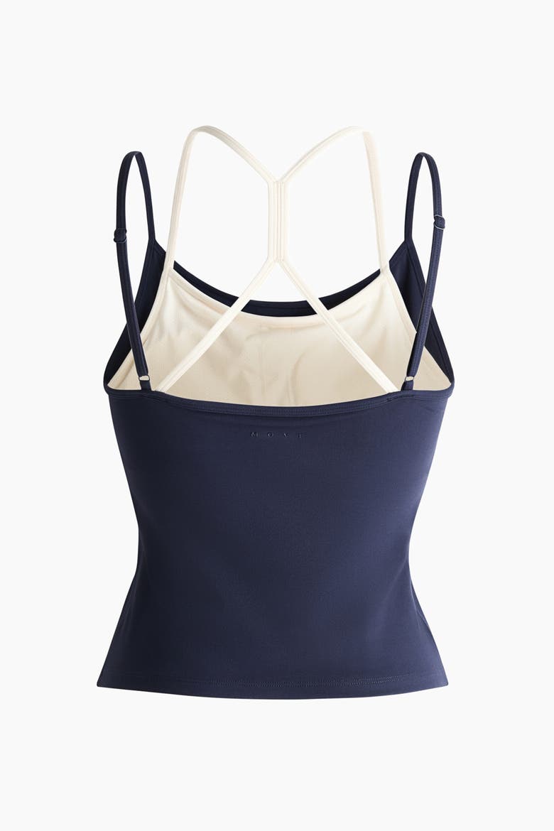 Integral-bra Sports Top With Softmove, Alternate, color, Navy blue