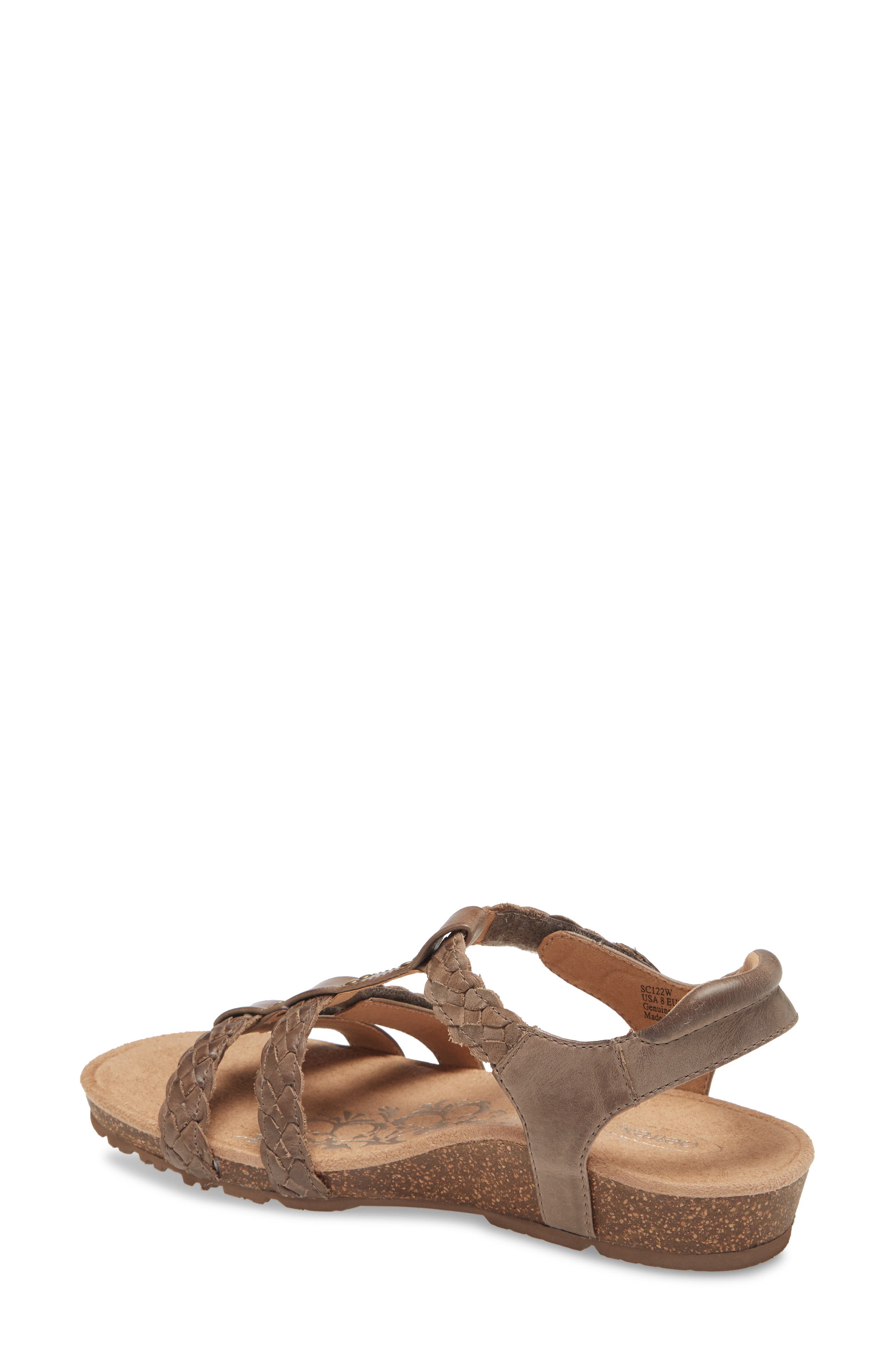 Reese Strappy Sandal, Alternate, color, TAUPE LEATHER
