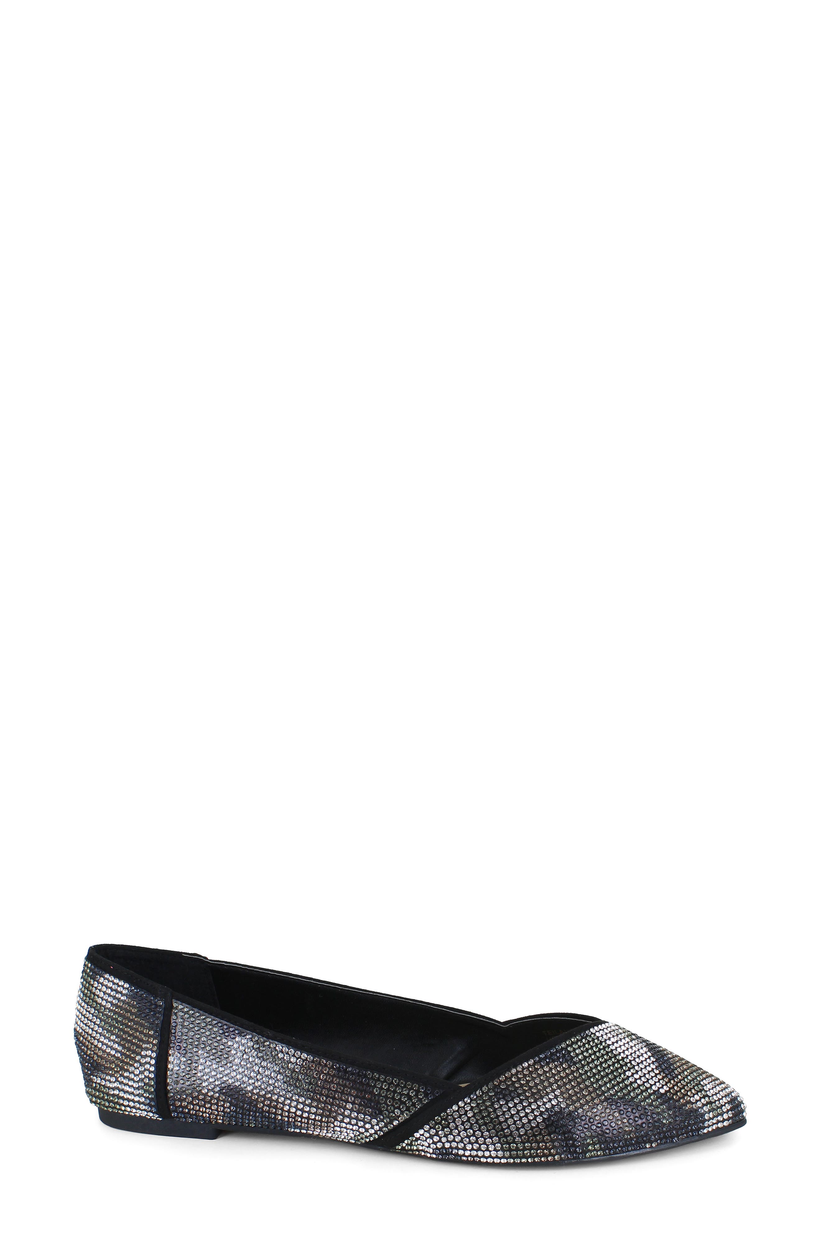 Teilan Pointed Toe Flat, Alternate, color, CAMO SUEDETTE - CMOSD