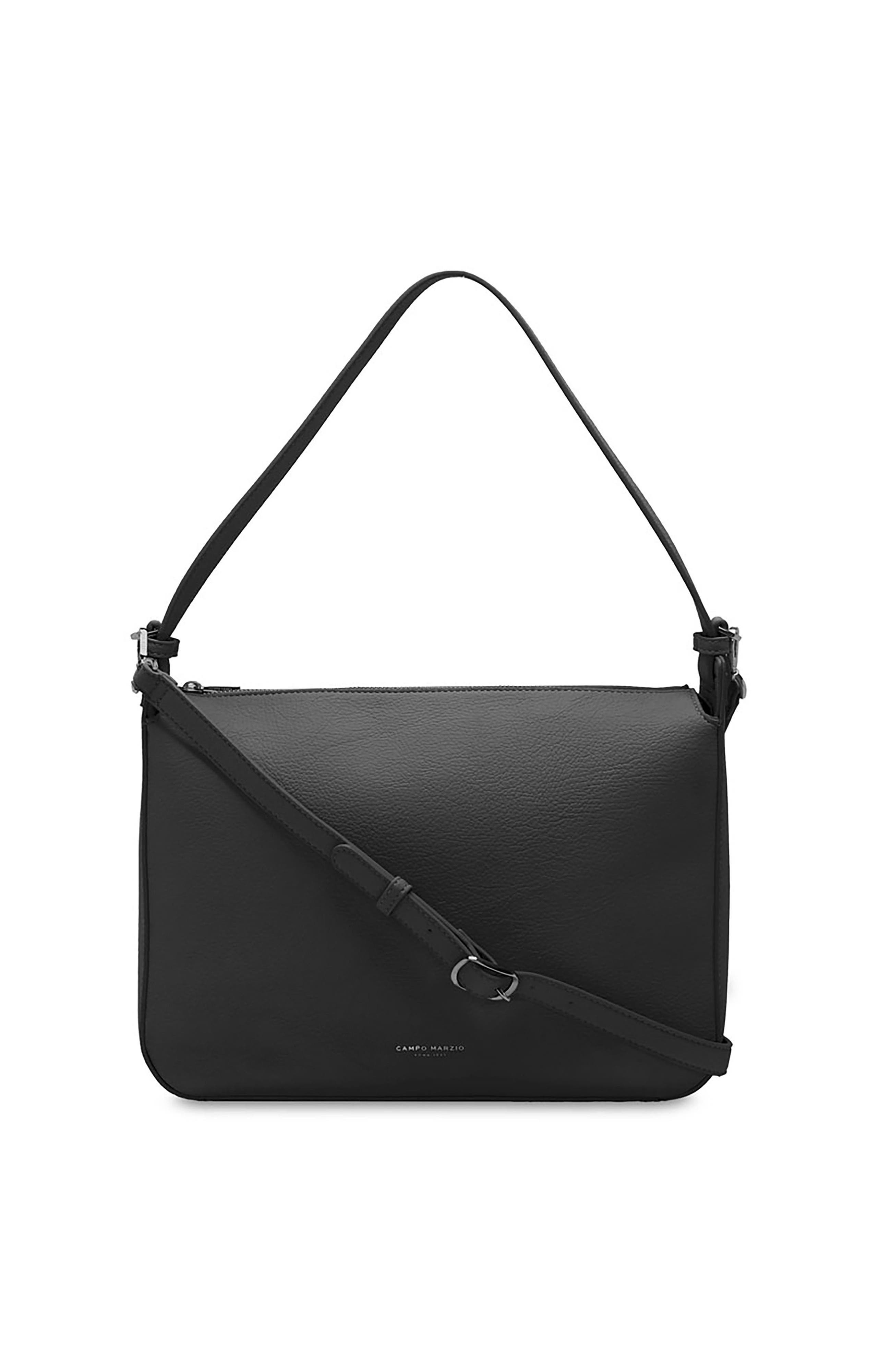 Vivian Everyday Shoulder & Crossbody Bag With Double Handles, Main, color, BLACK