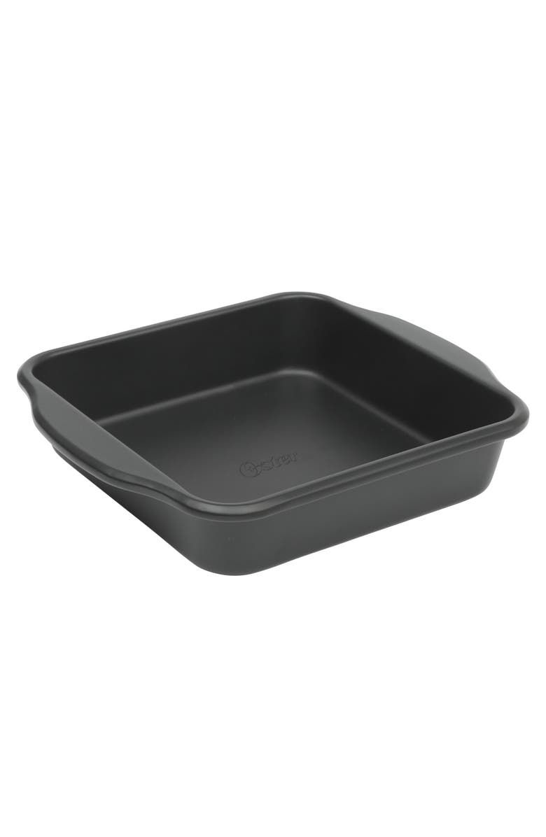 OSTER Teston Platinum Collection 8 Inch Nonstick Carbon Steel Square Cake Pan, Main, color, Black